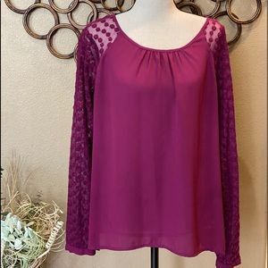 Magenta Blouse XL